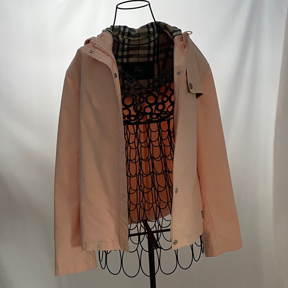 Burberry Light Pink Hooded Jacket